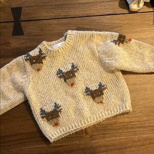 Zara Kids Knit Reindeer Sweater